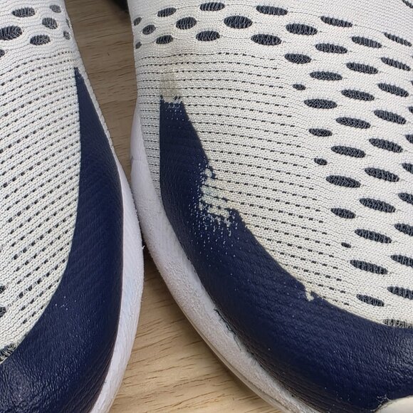 Mens size 9 - Nike Air Max 270 White Midnight Blue athletic Shoes Dallas Cowboys - Picture 8 of 10